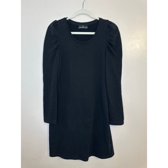 NWOT Tuckernuck Pomander Place Collins Black Puff Mini Preppy Shift Dress Small - Picture 1 of 6